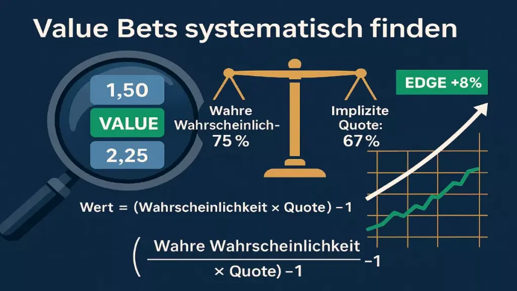 Value Bets systematisch finden und identifizieren für profitable Wetten