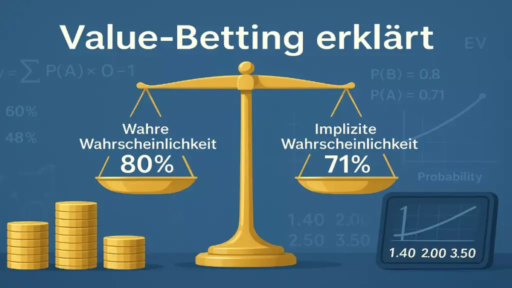 Value Betting Konzept mit mathematischen Berechnungen und Wahrscheinlichkeiten