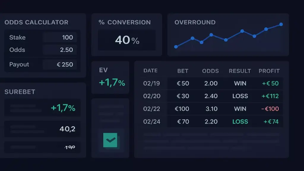 Professionelle Wett-Tools und Software für Quotenanalyse